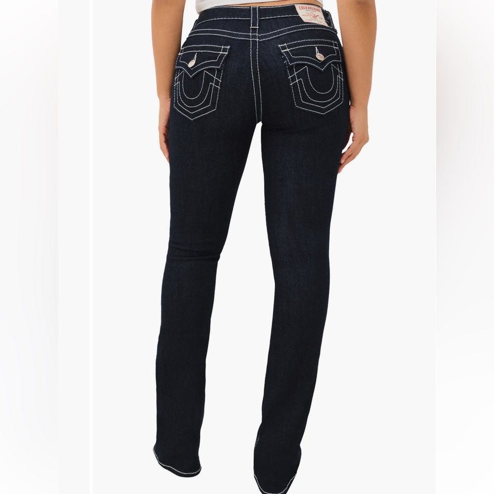 True Religion Becca MidRise Bootcut Flap Pocket Jeans 32 - Picture 2 of 5